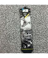 MOFO x Merge4 Crew Socks Men Size L (9-12) Cold One Gray Black, 1 Pair New - $26.35 CAD