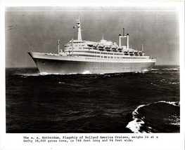 S.S. Rotterdam Flag Ship of the Holland American Line 14 vintage  B &amp; W ... - £14.95 GBP