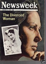 Newsweek Magazine Divorced Woman  February 13, 1967 - $14.84
