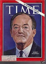Time Magazine Hubert Humphrey  April 1, 1966 - £11.60 GBP