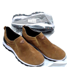 LUODI Mens Slip On Shoes Size 13.5 EU 48 Brown Grey 2 pair - £33.57 GBP