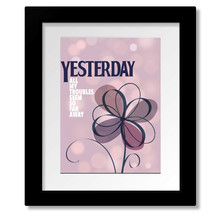 Yesterday Song by Beatles - Lyric Inspired Rock Music Print, Plaque or C... - £15.16 GBP+