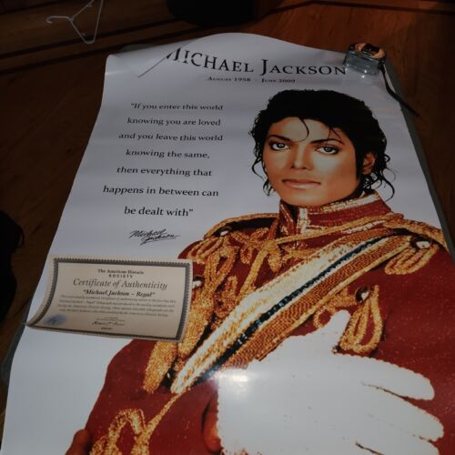 Michael Jackson (Regal) American Historical Society Lithograph w/ certificate - $14.65