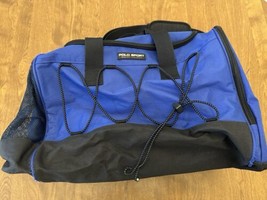 Polo Sport Bag Ralph Lauren Duffel Blue Black Made For RL Fragrance Vint... - $24.75