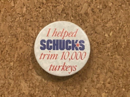 Vintage helped SCHUCKS trim 10,000 turkeys Thanksgiving Auto Parts Promo... - $8.90