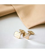 Tri-Tone Gold Cufflinks-Square Gold Cufflinks-14k Gold Cufflinks-Wedding... - $992.00