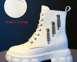Itish style martin boots women s shoes 2021 autumn winter new women s inner raised thumb155 crop