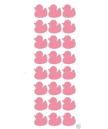 Pack of 96 Pink 1&quot; Ducky Stickers Envelope Seals FREE US SHIP Duck DUCKI... - £3.13 GBP