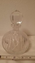 Heavy Crystal Perfume Bottle with Stopper - $35.00