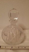 Heavy Crystal Perfume Bottle with Stopper - £27.65 GBP