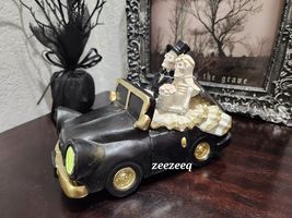 Halloween LED Light up Car Skeleton Bride Groom Just Married Figurine Statue New - £26.10 GBP