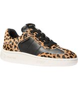 NIB Michael Kors Kai Leopard Print Calf Hair Sneaker Women&#39;s Lace Up Siz... - $1,835.64 MXN