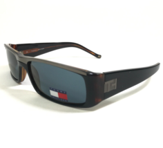 Tommy Hilfiger Sonnenbrille TH7045 BLK-3 Gunmetal Dunkelbraun Rechteckig - £32.70 GBP