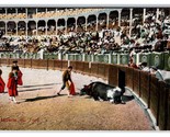La Puntilla Mexico Bullfight Matador Bull Remington Sign UNP DB Postcard... - $2.92