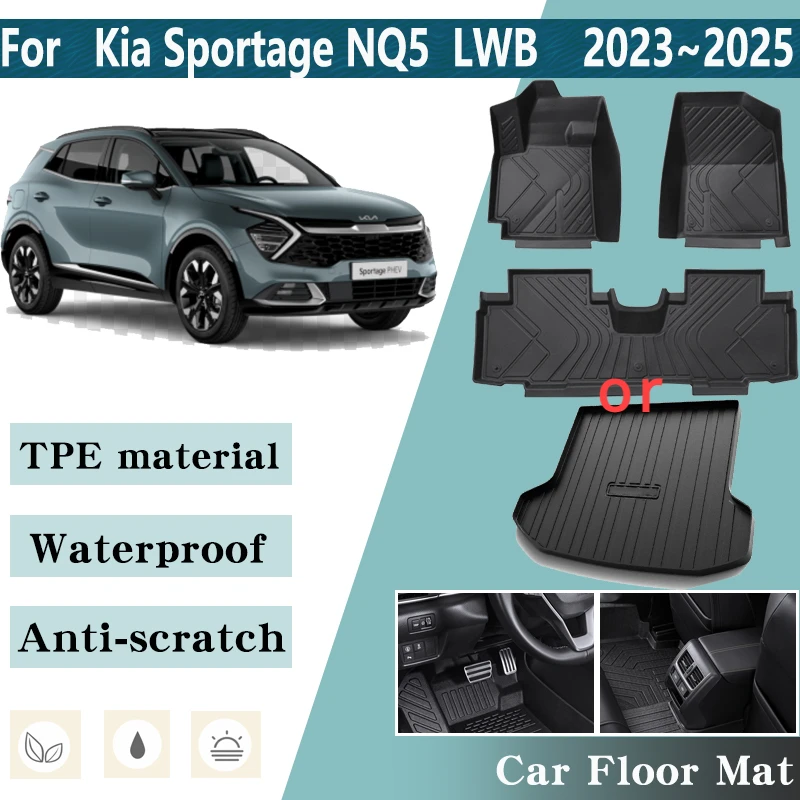 LHD Car Floor Mats for Kia Sportage 2023 NQ5 2024 2025 LWB Anti-slip Car Foot - £135.65 GBP+