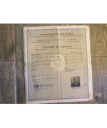 Vecchio documento di viaggio Romania certificato 1960 - $48.31 CAD