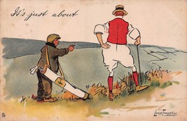 Lance Thackery~It&#39;s Just About Golfer Looks For Ball~Tuck Write Away Postcard - £9.73 GBP