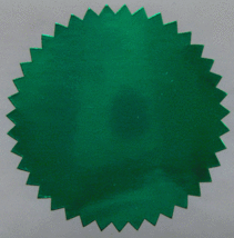 Shiny Green Foil Notary &amp; Certificate Seals, 2 Inch Burst, Roll of 500 S... - $29.75