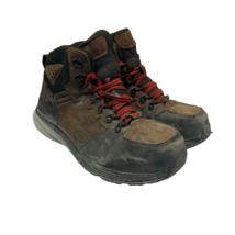 Keen Men&#39;s 6&quot; Redhook Carbon-Fiber-Toe Hiking Work Boots Brown Size 12D - £45.55 GBP