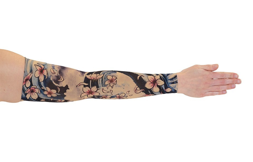SAKURA BEIGE Compression Sleeve by LYMPHEDIVAS, Gauntlet Option ANY SZ/L... - $92.00+