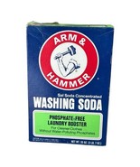 Vintage Arm &amp; Hammer Washing Soda LAUNDRY BOOSTER 55.oz - Used (READ) PROP! - $238.30 MXN