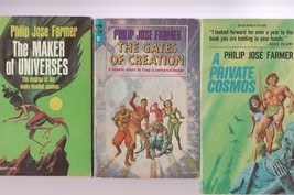 Philip Jose Farmer 5 World of Tiers 1st editions 1965-1977 - £23.79 GBP