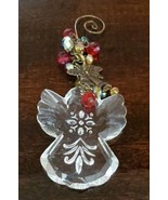 Ganz Tradition Keeper Christmas Angel Ornament Etched Glass Beads Bells ... - €8,56 EUR