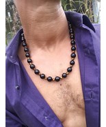 Black Onyx Necklace -  Tiger Eye Necklace For Men - Protection Necklace ... - £33.08 GBP