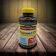 Nature Made Flaxseed Oil 1000 mg Heart Support 180 Softgels  EXP 12/25+ Organic  - £13.30 GBP
