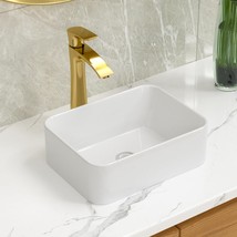 Lordear Vessel Sink Rectangular 16&quot;X12&quot; Rectangle Bathroom Sink Pure White - $72.95