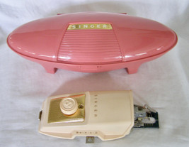 Vintage 1960’s Singer Buttonholer Attachment+Pink Atomic Fitted Case++=Complete - $14.85
