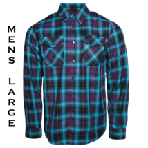 DIXXON FLANNEL x METALLICA RIDE THE LIGHTNING Flannel Shirt - Men&#39;s Large - £86.06 GBP