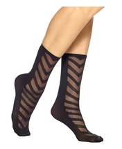 Hue Womens Simply Skinny Socks (Chevron Black) - £12.55 GBP