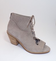 Eileen Fisher Women&#39;s Slew Taupe Suede Lace Up Bootie Peep Sandal Sz 10 - $49.46