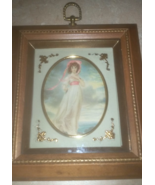 Vintage Pinkie Wood Pictorial Wall Picture Hanging Picture Made in Chicago - £19.80 GBP