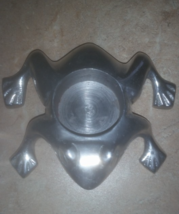 Silver Metal Frog Tealight Candle Holder  - £12.01 GBP