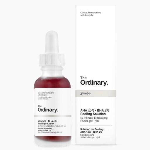 3 Packs THE ORDINARY Aha 30% + Bha 2% Peeling Solution 30ml