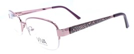 Viva by Marcolin VV4512 072 Women&#39;s Eyeglasses Half Rim 54-17-135 Shiny Pink - £35.15 GBP