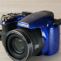 Fujifilm FinePix S4400 14MP 28X Zoom Bridge Digital Camera BLUE *GOOD/TE... - £35.00 GBP