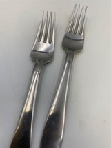 Set Of 2 Georg Jensen Stainless Steel Plata Dinner Forks Denmark - £62.64 GBP