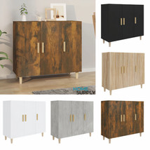 Modern Wooden 3 Door Home Sideboard Buffet Storage Unit Cabinet Wood Cabinets - £89.79 GBP