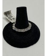 Silver Tone Simulated Diamond Ring Band Size 9  KG Wedding Engagement - €12,88 EUR