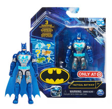 Bat-Tech Tactical Batman 4&quot; Action Figure with 3 Surprise Accessories MIB - £10.85 GBP