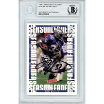 Ricky Watters Seattle Seahawks Auto 1999 Upper Deck Signed On-Card Beckett Slab - £62.65 GBP