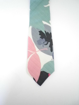 Yates &amp; Co London shantung silk floral design tie handmade England,free shipping - £38.66 GBP