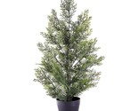 Nearly Natural 2ft. Mini Cedar Pine (Indoor/Outdoor) Silk Trees Green - £49.71 GBP
