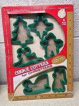 Vintage Cookie Cutter Set Christmas Assorted Shapes 6 Original Box Has s... - $14.89
