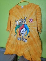 Joker Mad Energy T-shirt Tee Yellow Tye Dye Double Sided Circle K Adult XL - $19.59