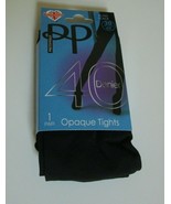 Pretty Polly 40 Denier Opaque tights Style PNAVA3 Black XL (US seller) - £11.94 GBP