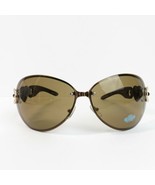 DYCE oversized ladies sunglasses brown gold hearts DYVS4023C 60 hand pol... - $119.65